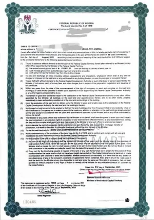 Size: 1.5 Hectares • Title: Fcda C of O R of O