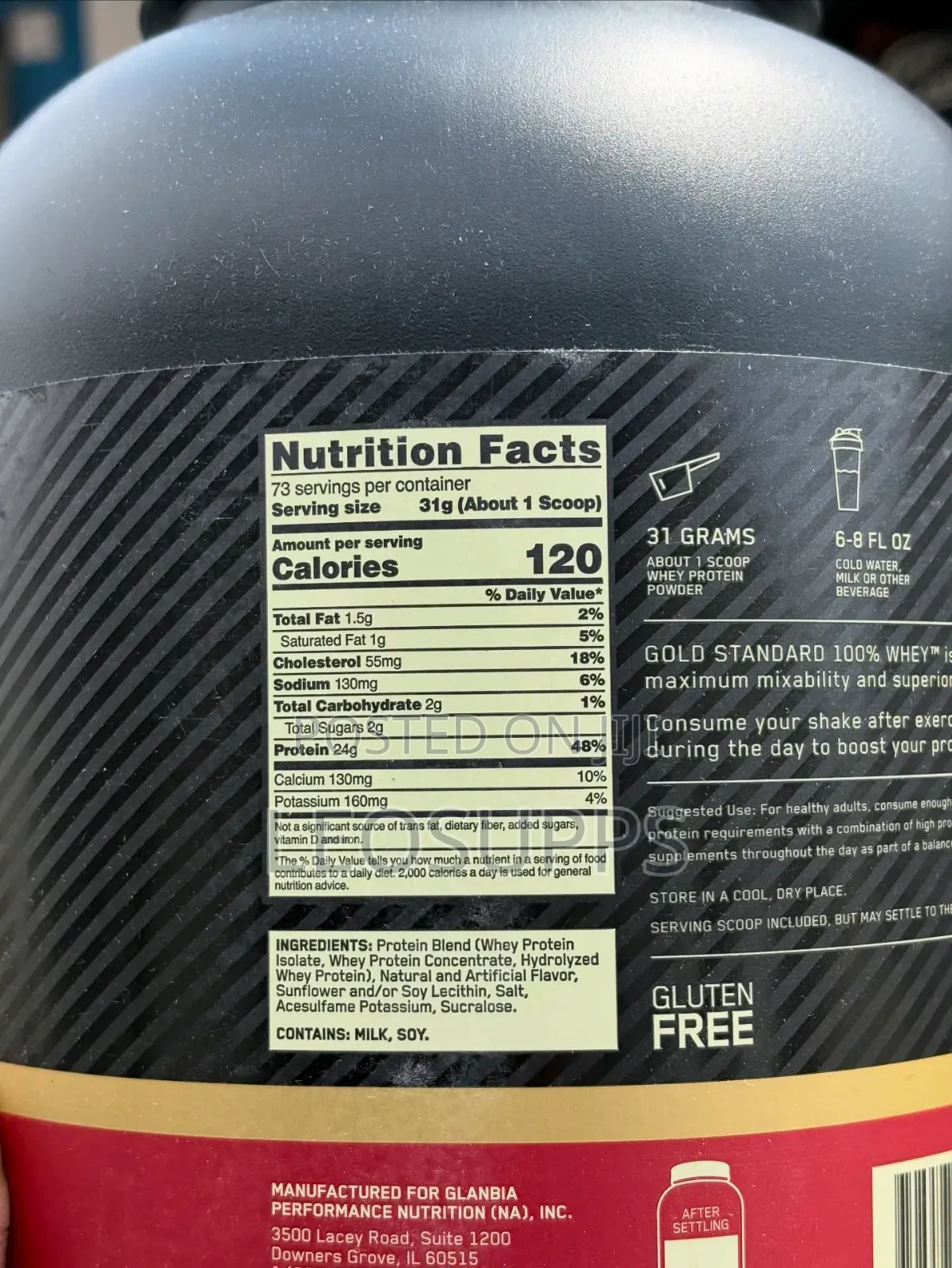 Optimum Nutrition Gold Standard Whey Protein 5lb