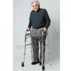 Drive Strong Foldable and Adjustable Walking Frame With Wheels