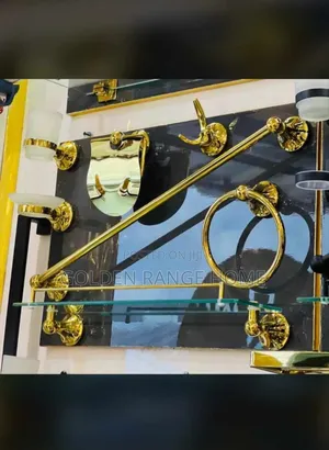 Premium Gold Bathroom Accessories Set