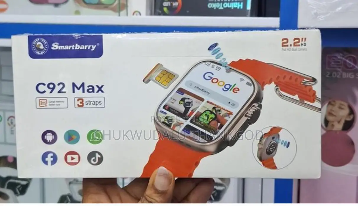 The Smartberry C92 Max Is a 4g-Enabled Android Smartwatch