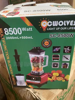 Qcwolves 8500w Industrial Multifunction Blender (2l + 500ml Jar)