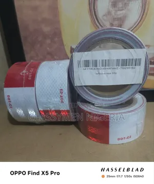 Dot C2 5cm (2 Inches) By 10m (10 Metres) Reflective Tape (White/Red)