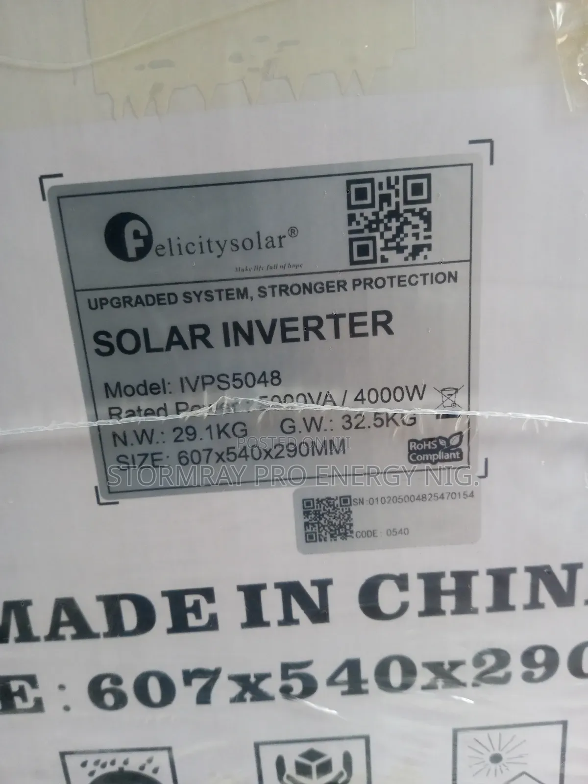 5kva 48v Felicity Transformer Based Inverter