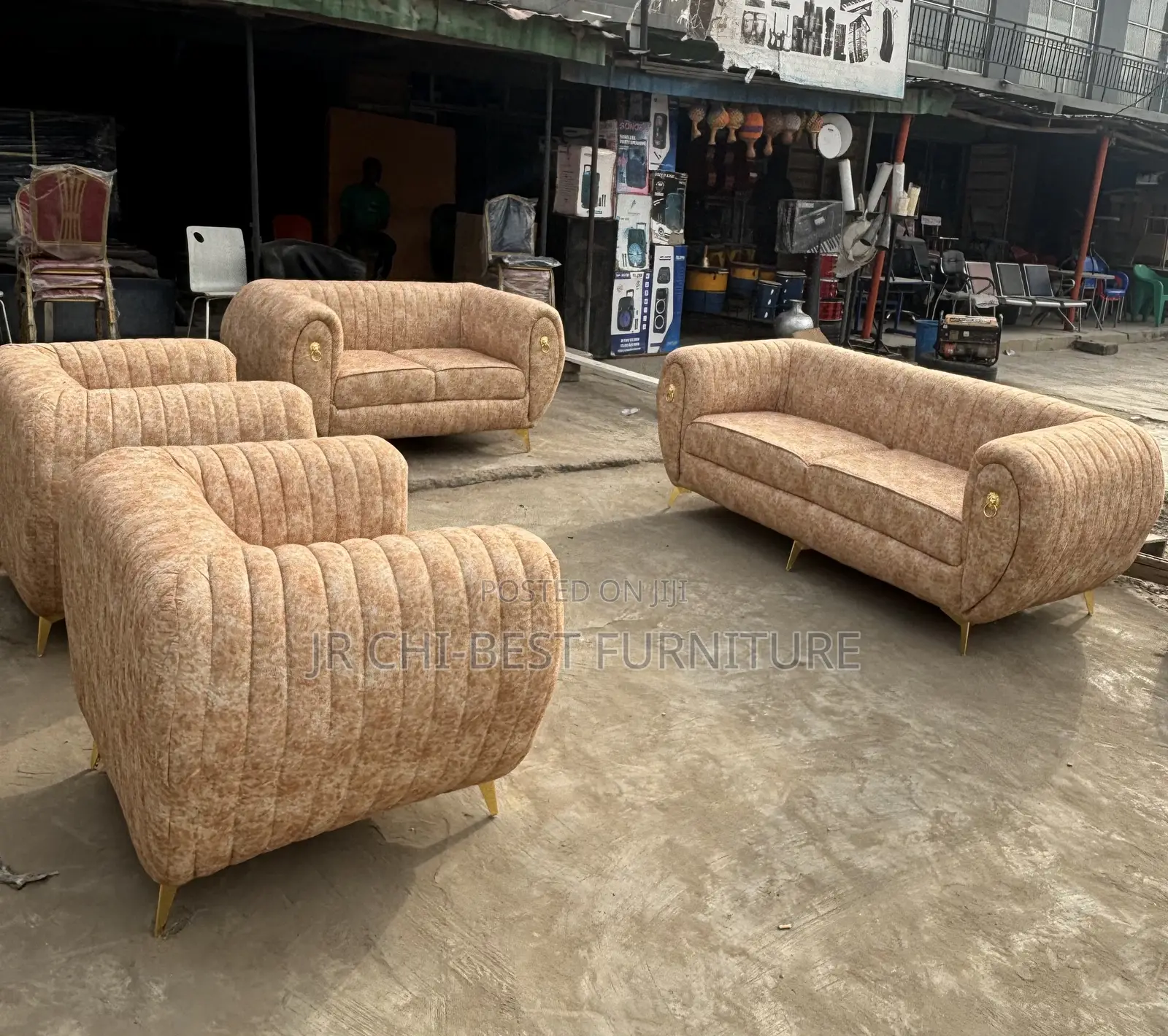 Stellar Durable Full Set Upholstery Fabric Chairs | Sofa | Couch