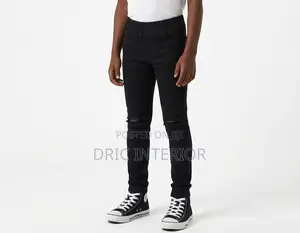 5 Years Boy's Ripped Black Jeans