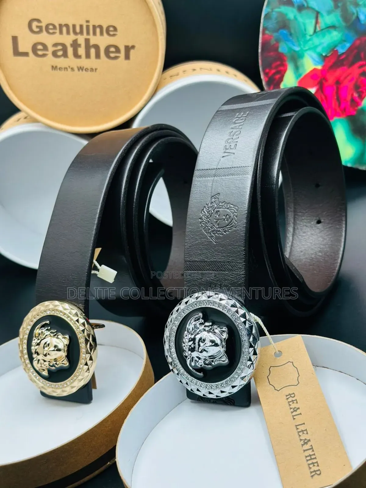 Premium Leather Belts With Box