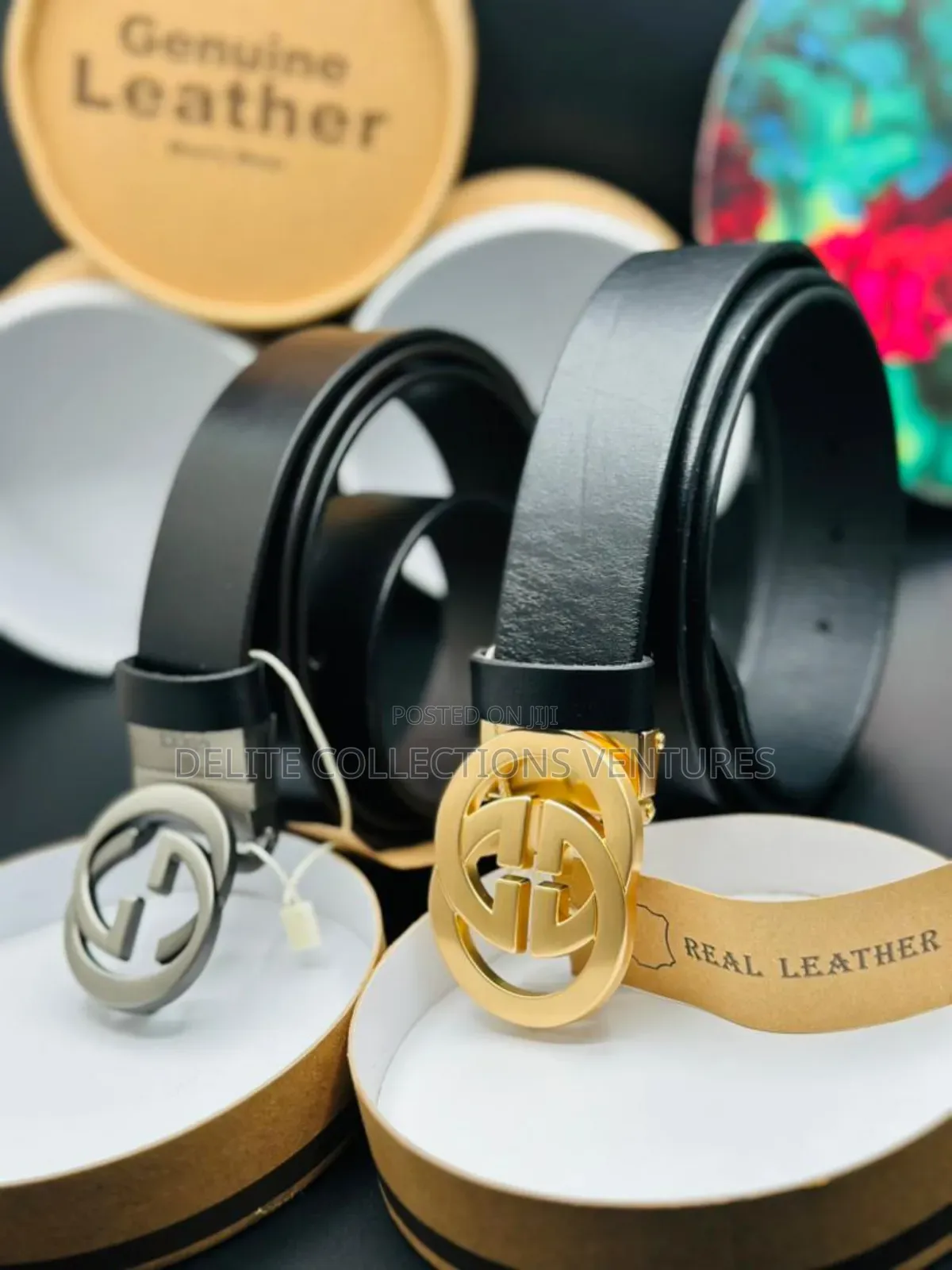Premium Leather Belts With Box