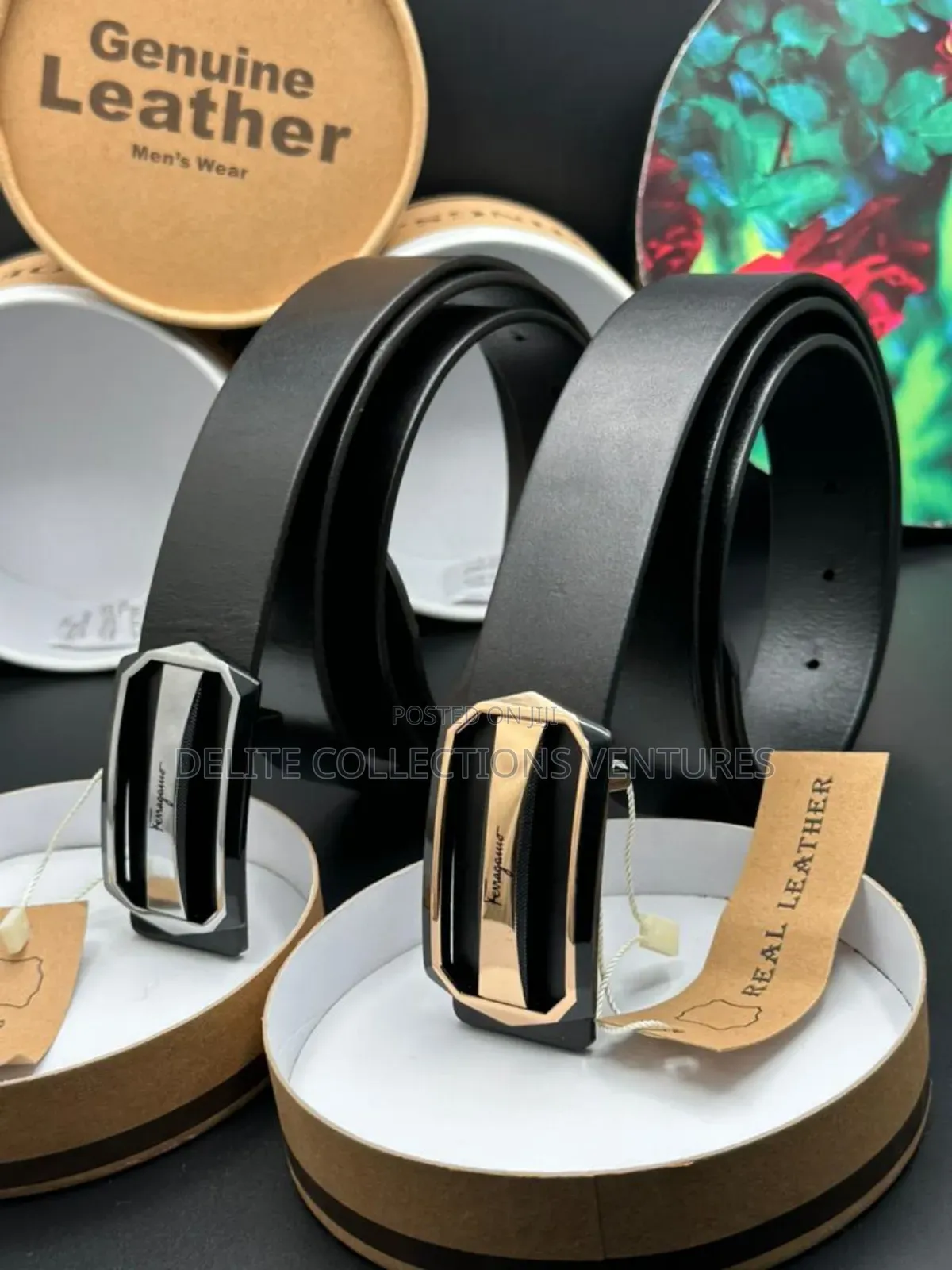 Premium Leather Belts With Box