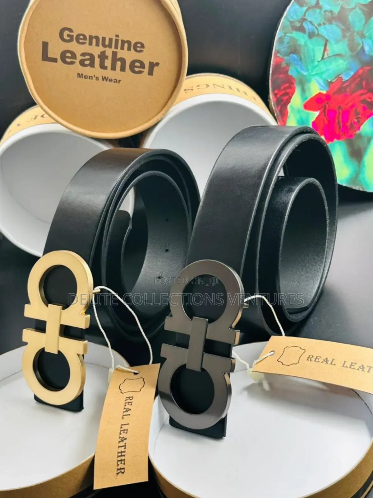 Premium Leather Belts With Box