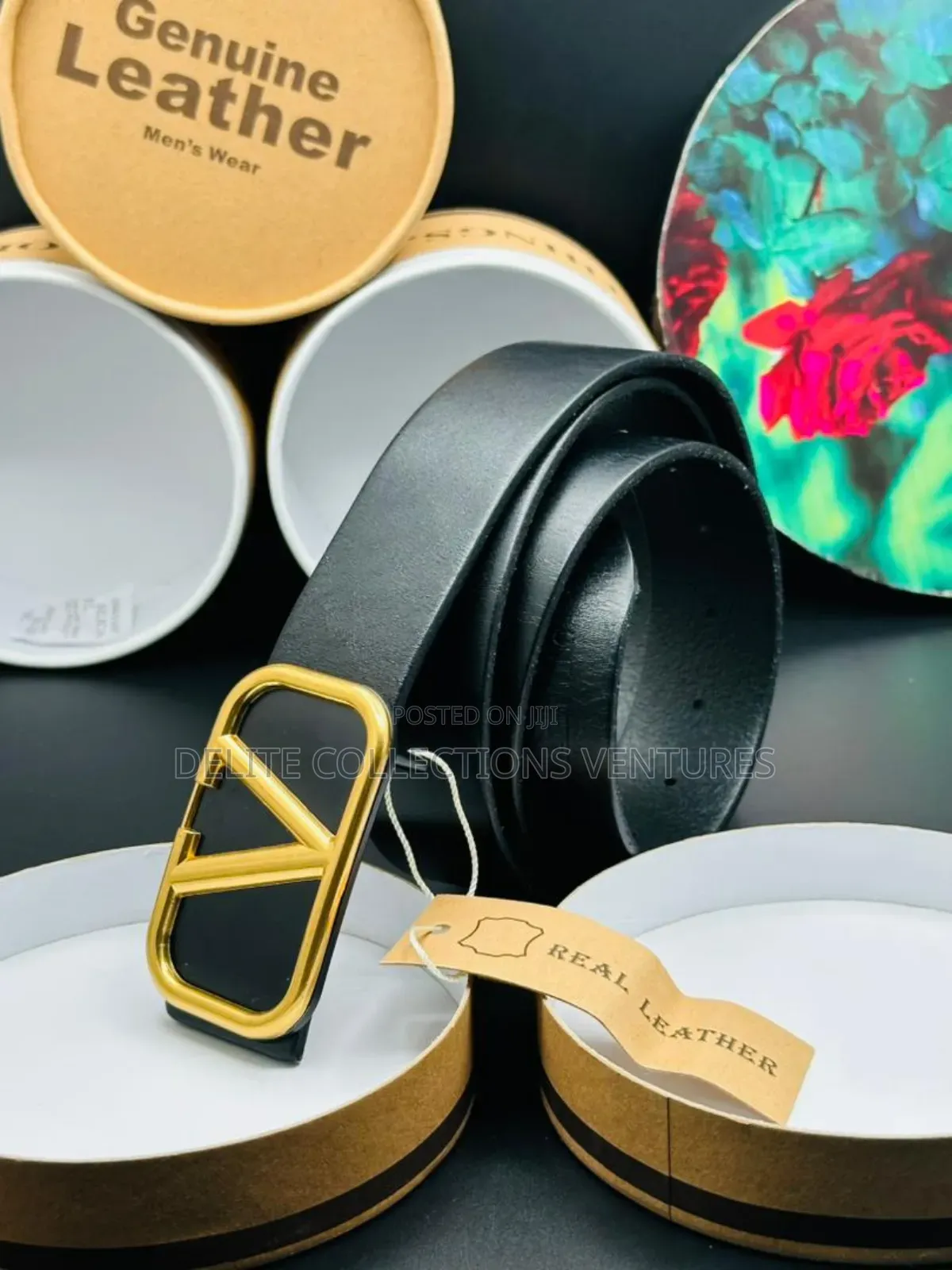 Premium Leather Belts With Box