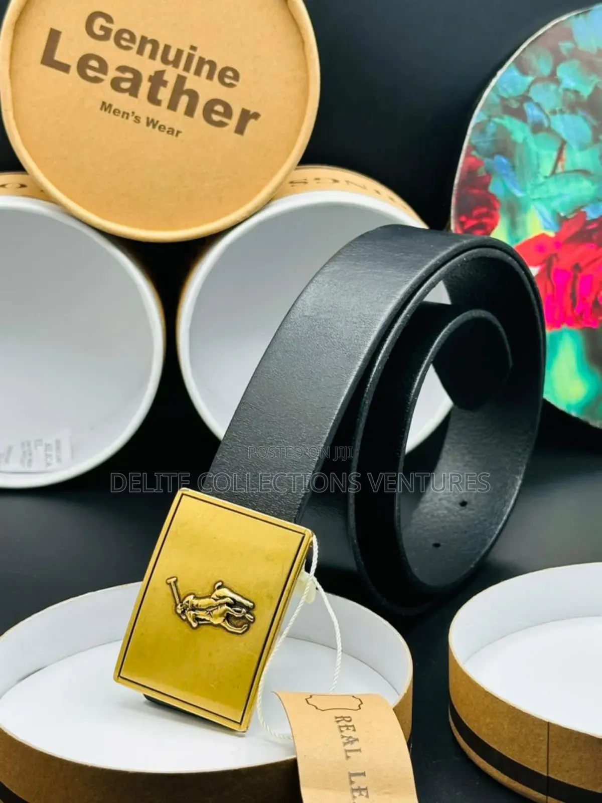 Premium Leather Belts With Box