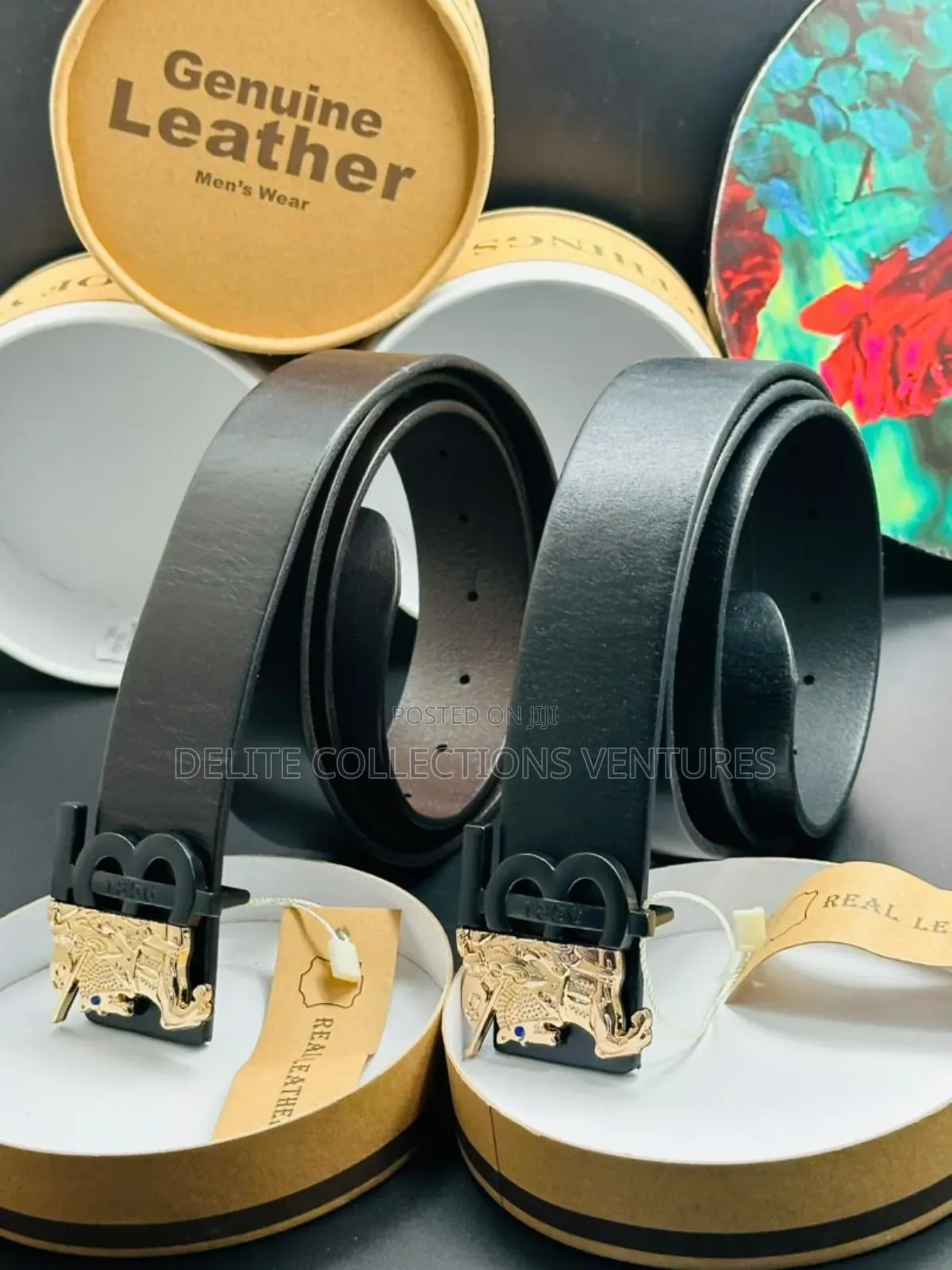 Premium Leather Belts With Box