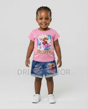 2 Years Girl's Frozen Top and Skirt Set