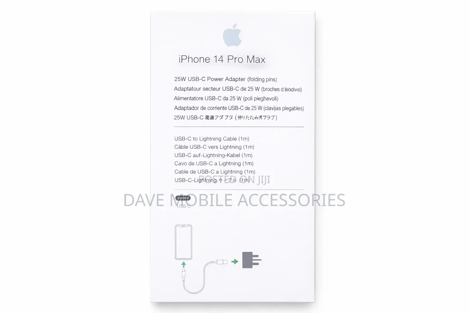 iPhone 14 Pro Max 25w Usb-C Power Adapter With Usb C