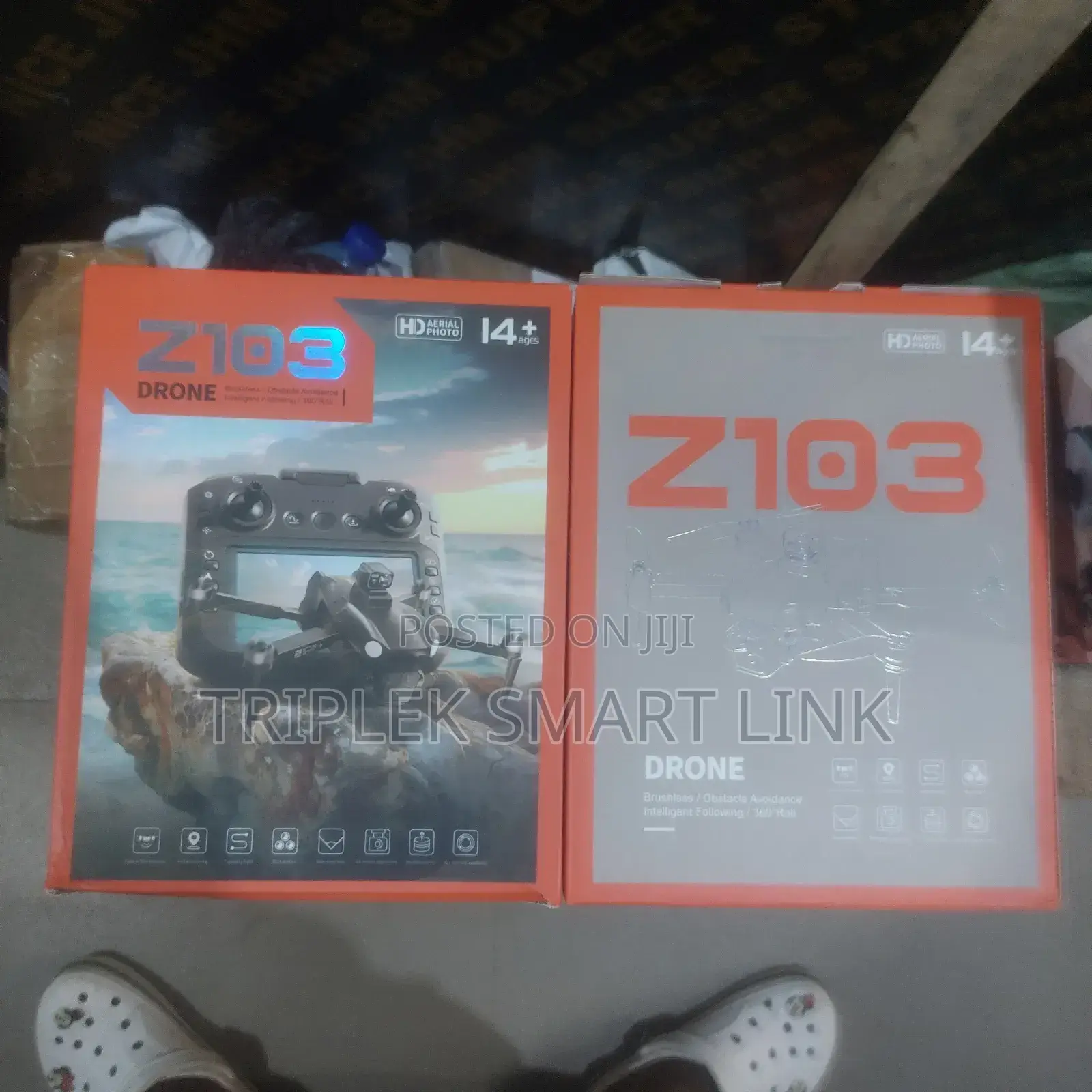 Z103 Obstacle Avoidance GPS Wifi Dual Camera Screen Controller Drone.