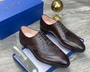 Luxury Men’S Black Leather Oxford Shoe