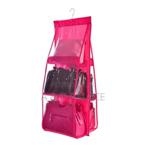 6 Compartment Bag Rack Comes in Colors(Random Selection)