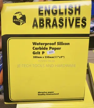 Ashdex English Abrasives Waterproof Silicon Carbide Paper P800
