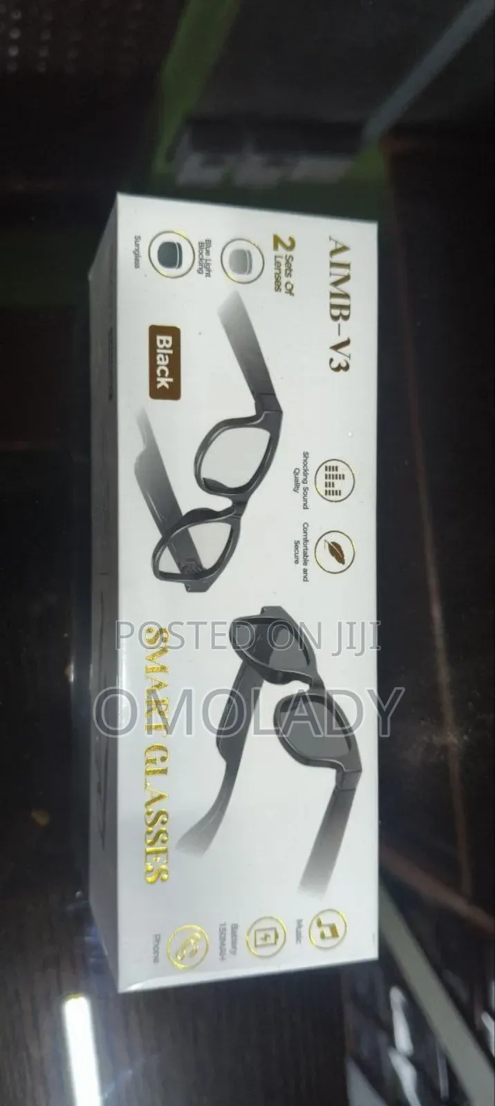 Aimb- V3 Double Lens Bluetooth Smart Glasses