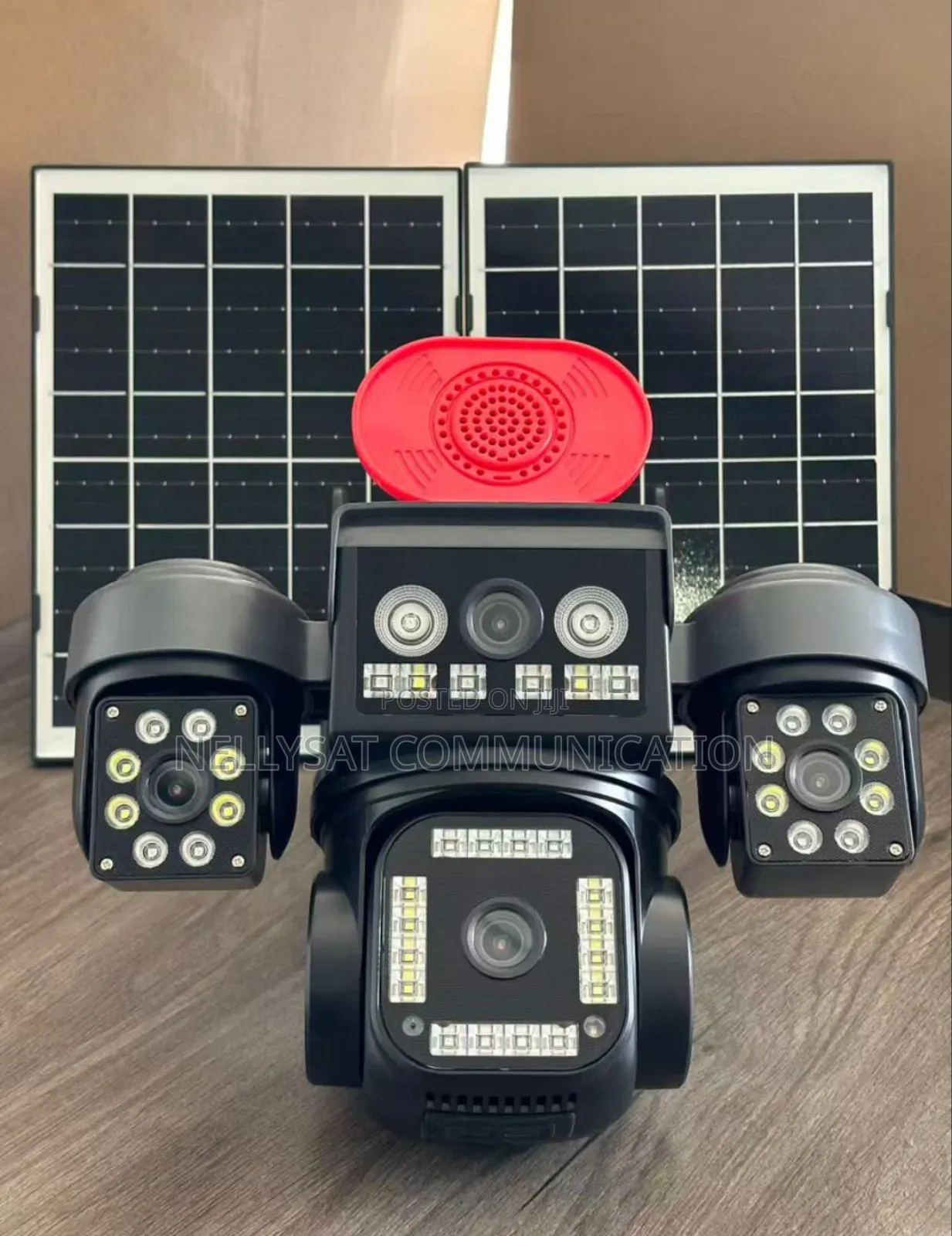 Triple-Lens Solar-Powered 4g Security Camera