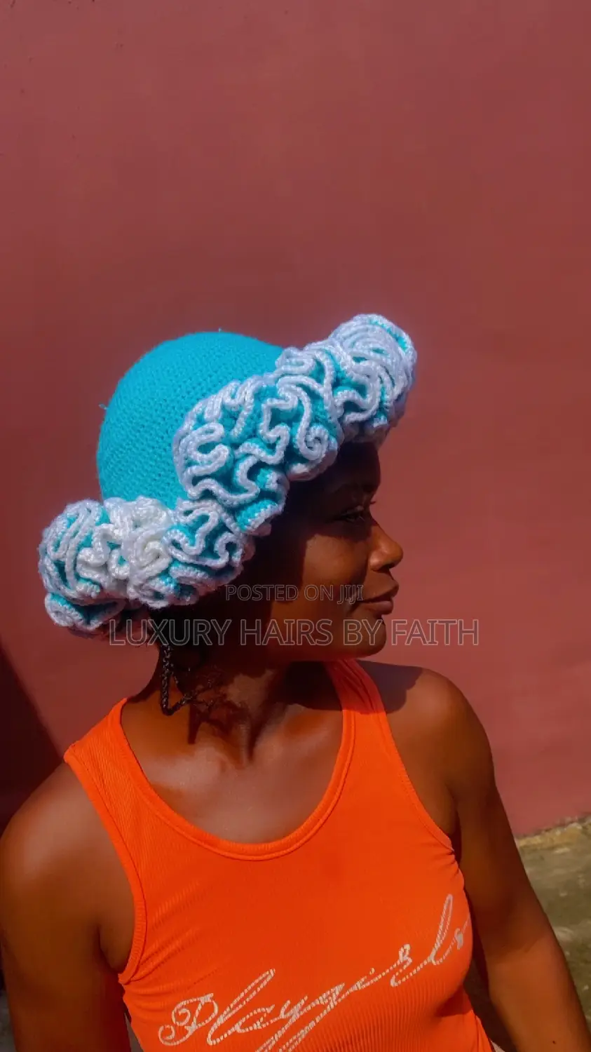 Crochet Ruffle Hat