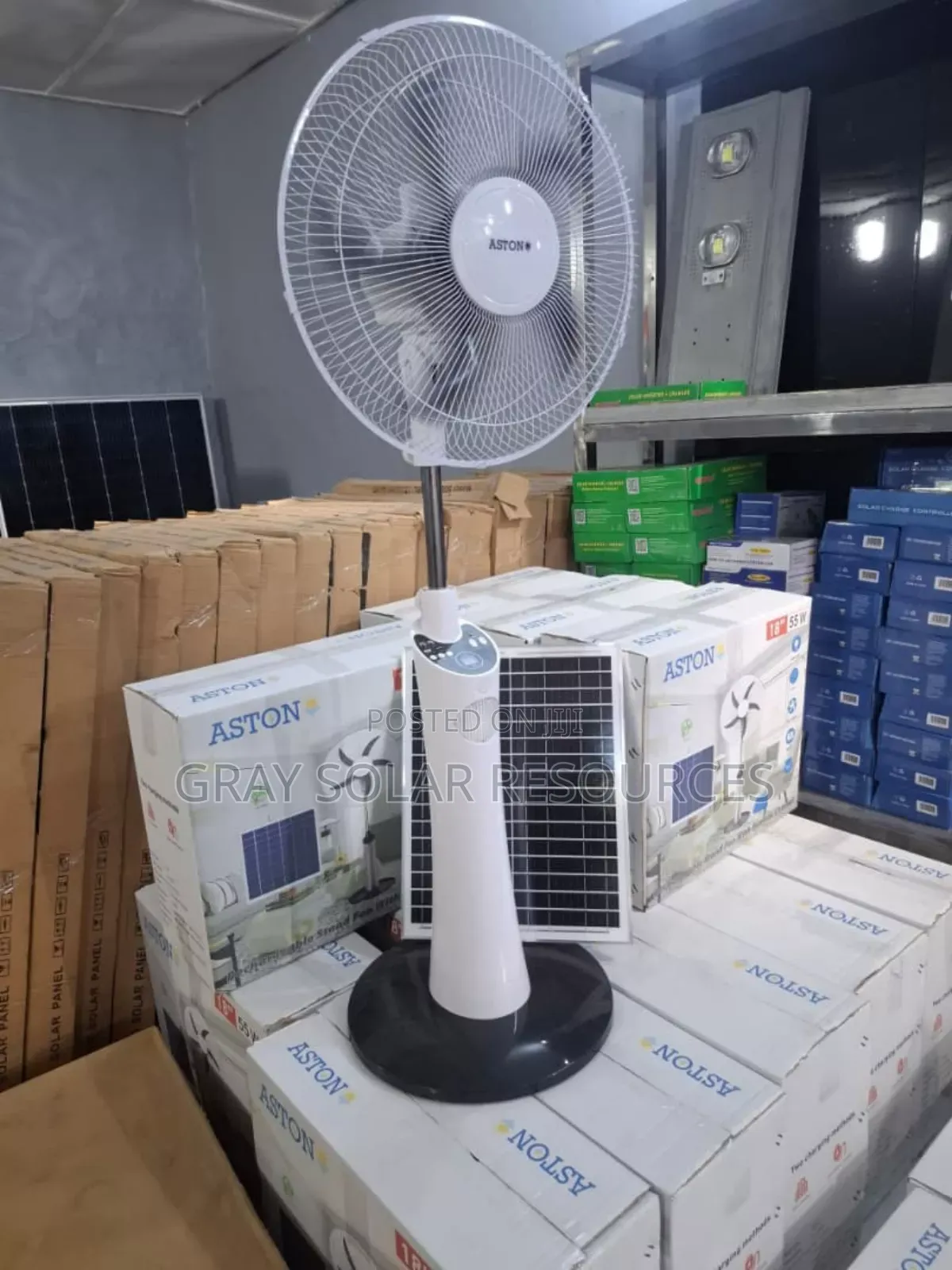 Aston Ac Dc Solar Fan With Remote