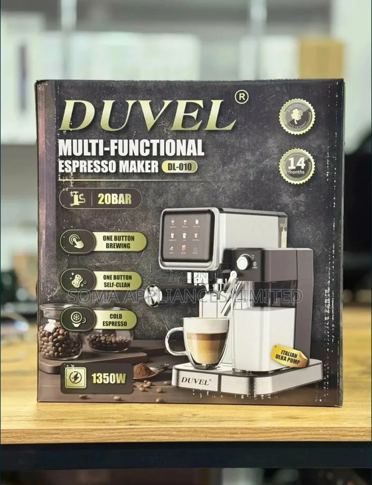 Duvel Dl101 Semi-Automatic Espresso Coffee Machine