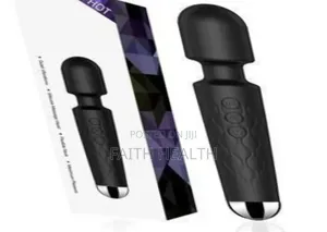 20 Speed Magnetic Wand Vibrator for Women--Black