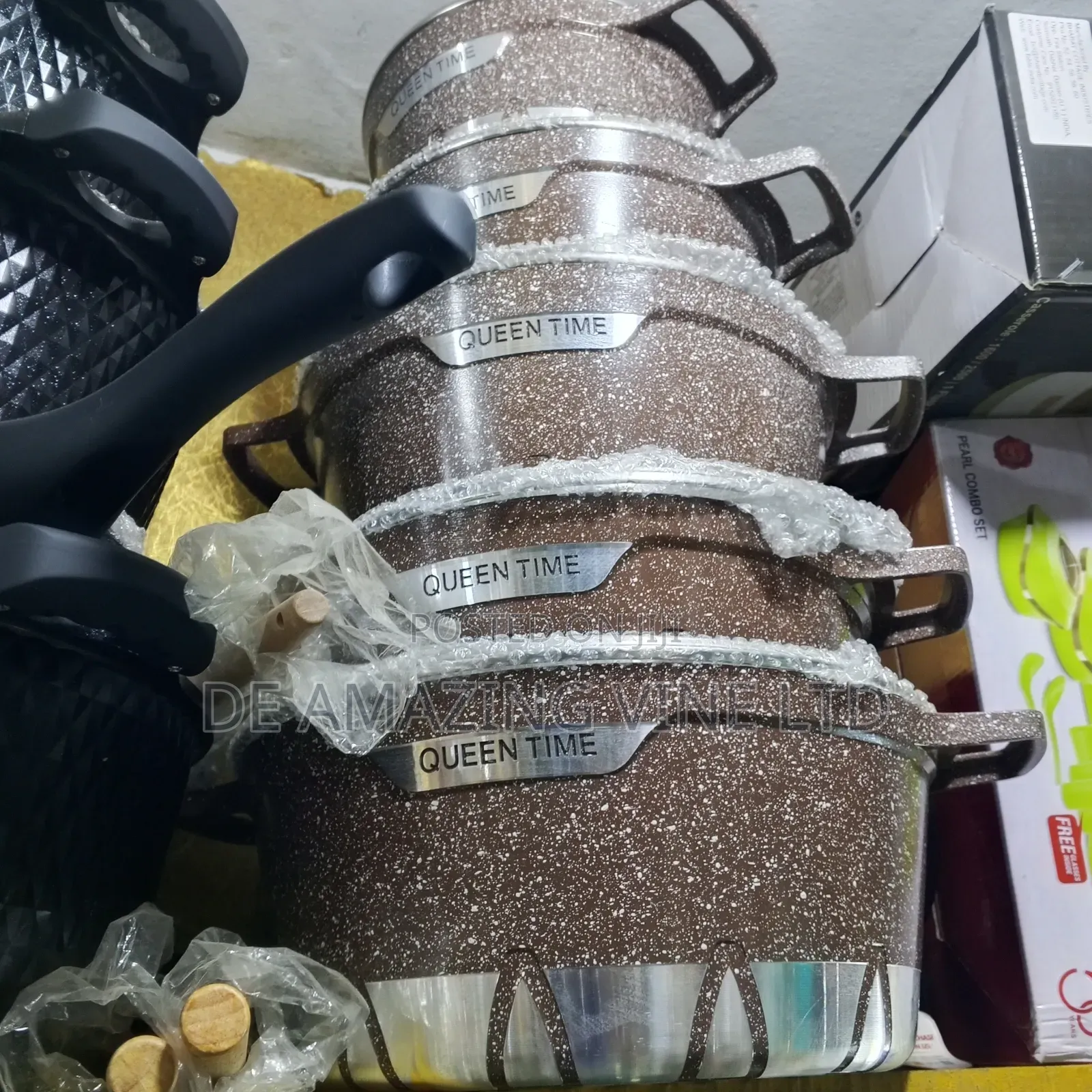 Queen Time Granite Pot 5set