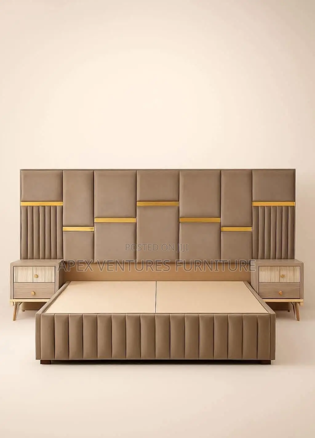 6x6 Bed Frame With Double Side Drawers