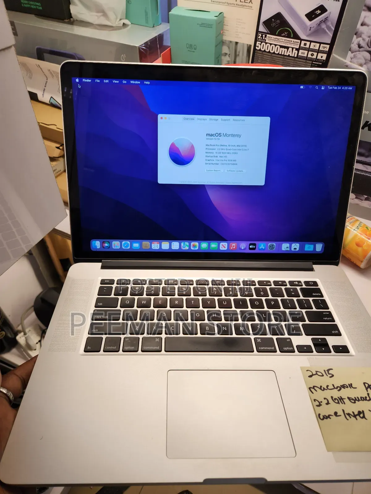 Laptop Apple MacBook 2015 16GB Intel Core i7 SSD 256GB