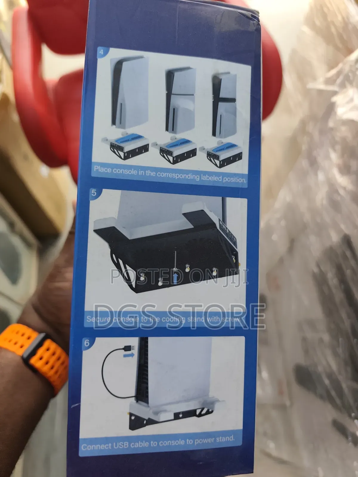 Ps5 Wall Mounted Cooling Stand With Controller Charger
