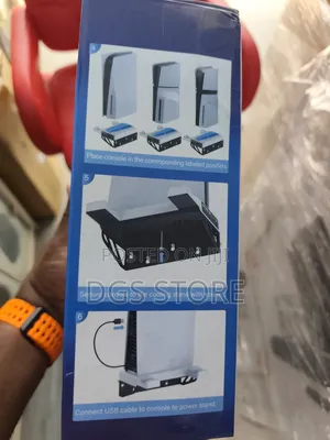 Ps5 Wall Mounted Cooling Stand With Controller Charger