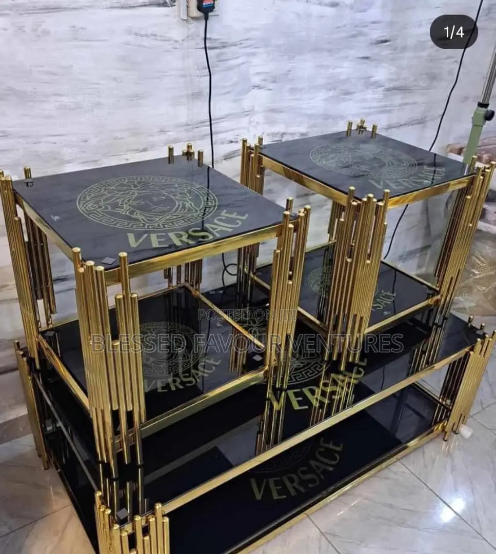 High Quality Imported Center Table With 2 Side Stools Available