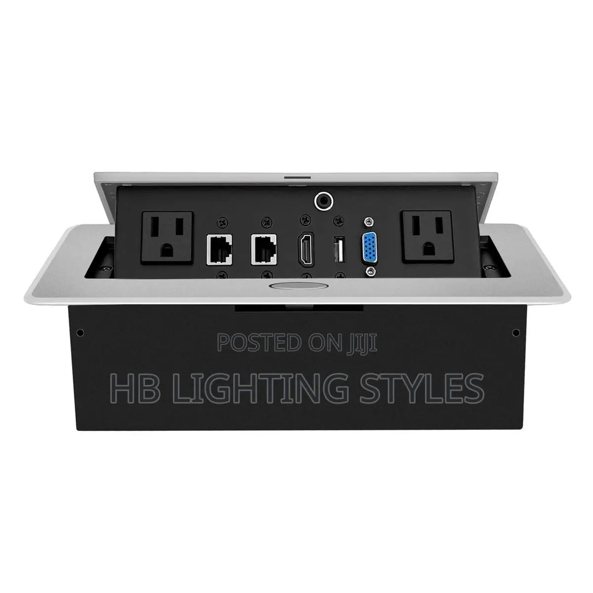 All Aluminum Panel Eu Standard Hidden Type Table Socket