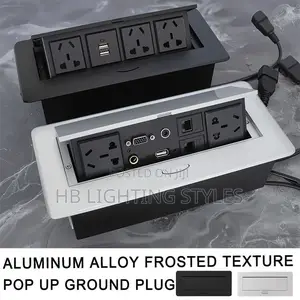 Aluminum Alloy Embedded Conference Desk Socket