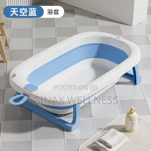 Large and Foldable Baby Bathtub Without Digital Thermometer