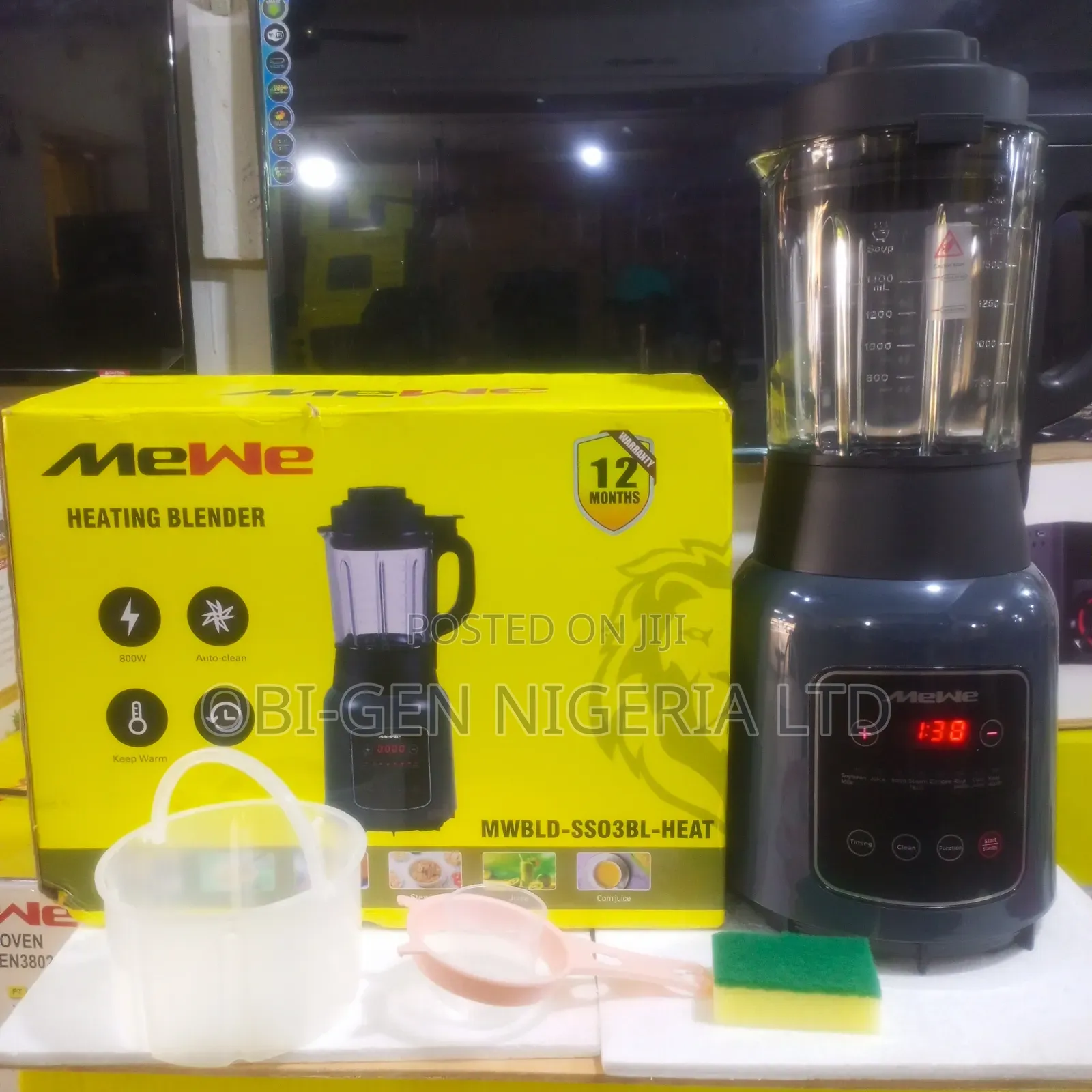 Mewe Heating Blender Mwbld-ss03bl-heat  Set
