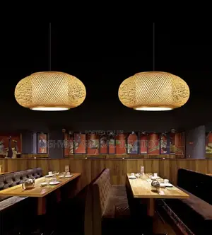 40cm Natural Bamboo Hand Wooven Rattan Pendant Light