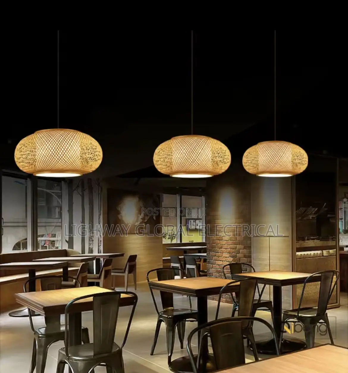 40cm Natural Bamboo Hand Wooven Rattan Pendant Light