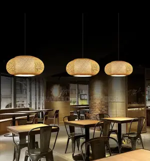 40cm Natural Bamboo Hand Wooven Rattan Pendant Light