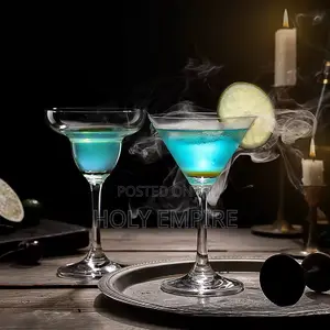 6pcs Cocktail Glass Triangular Martini Cup Creative Stemware Bar