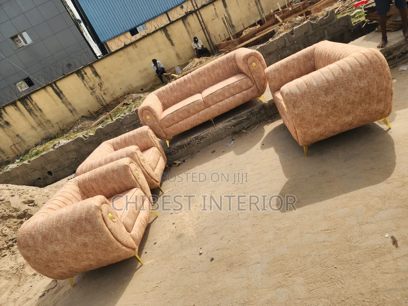 Exclusive Padded Upholstery Sofa Fabric Chairs
