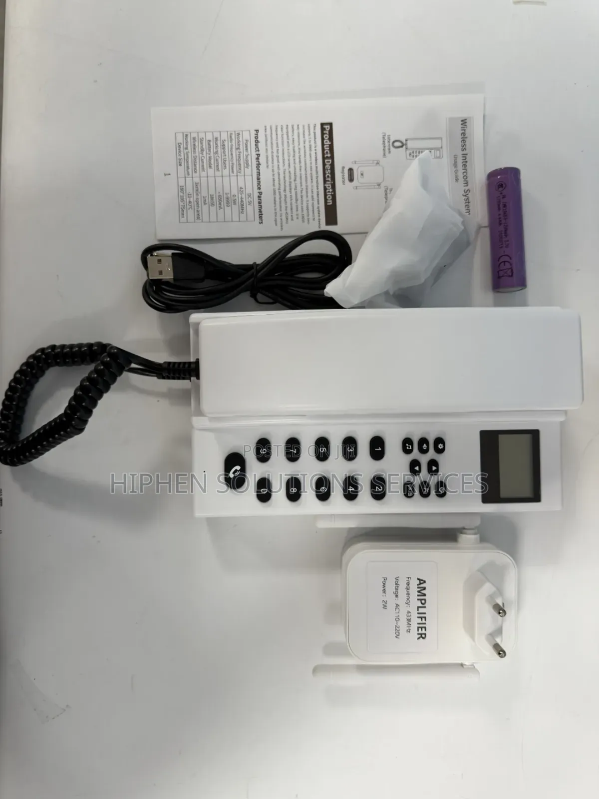 Portable Wireless Intercom With Display
