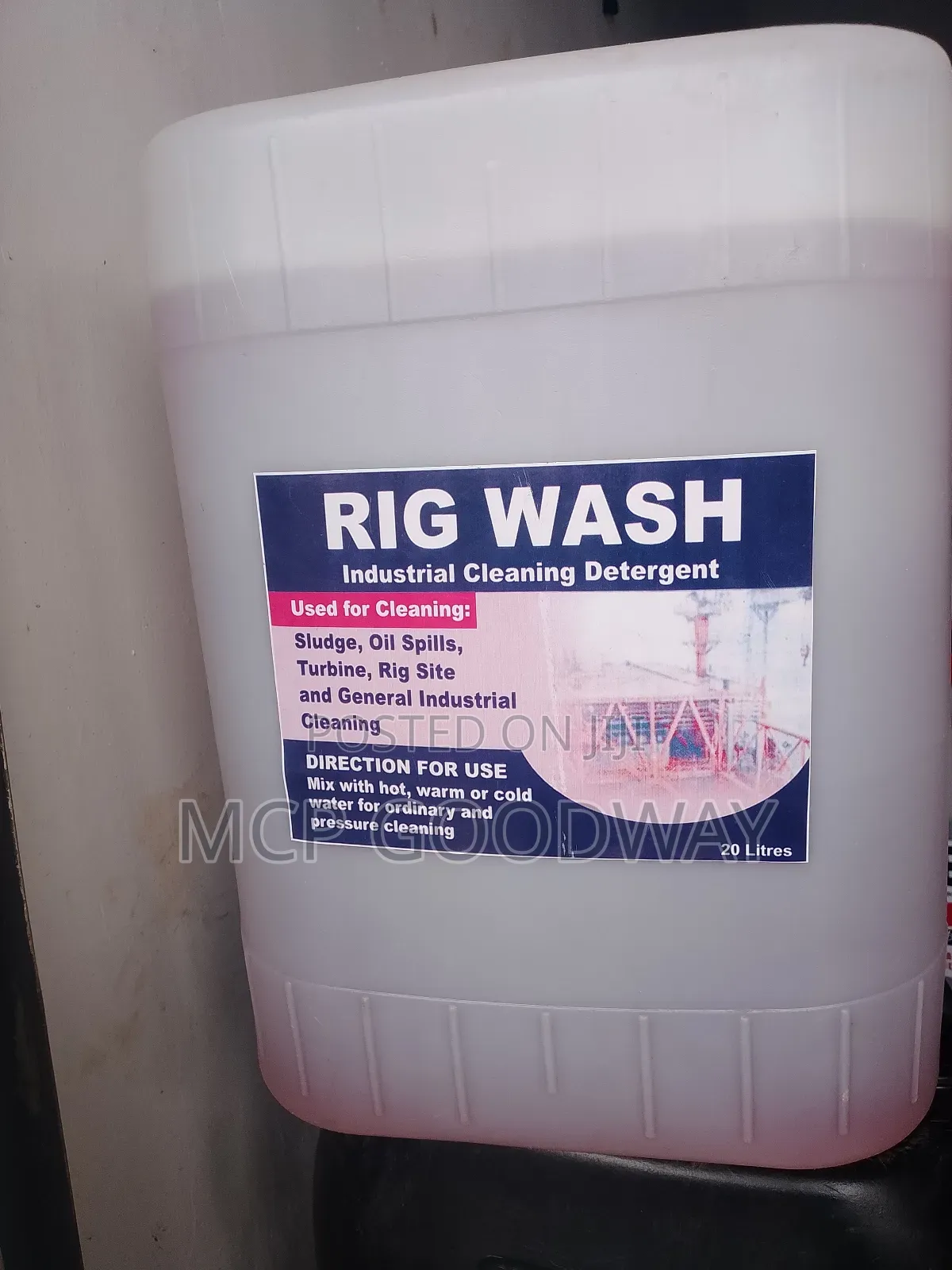 Rig Wash / Industrial Cleaning Detergent - MCP GOODWAY Price: ₦ 12,000 ...