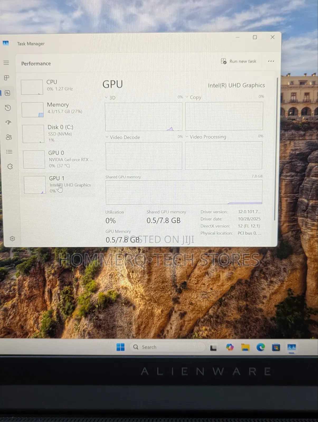 Laptop Dell Alienware M16 R1 16GB Intel Core i7 SSD 1T