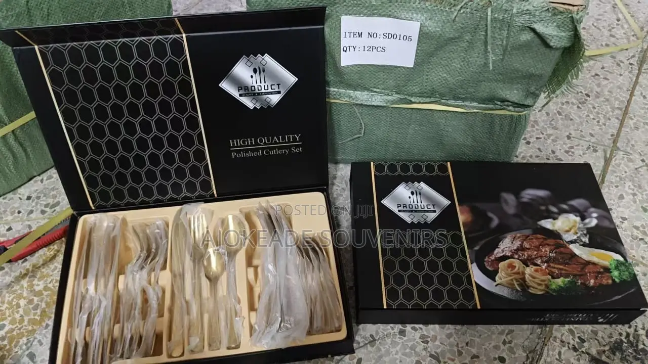 24pcs Gold Cuttlery Set Available