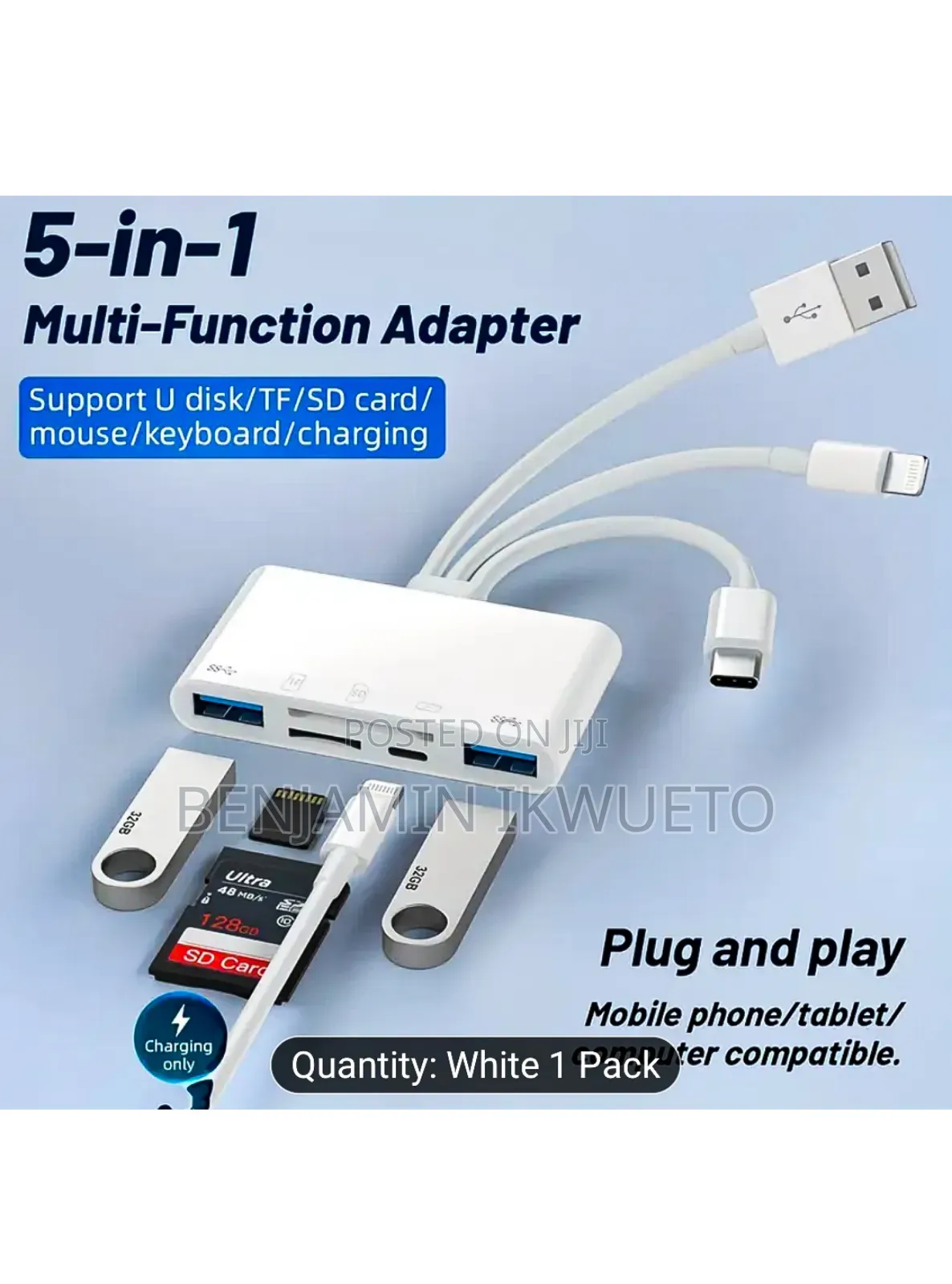 5-in-1 Multifunctional Adapter/ Card Reader