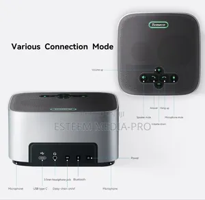 Dual Speakerphone of M6b Connected Together for Video Conferencing